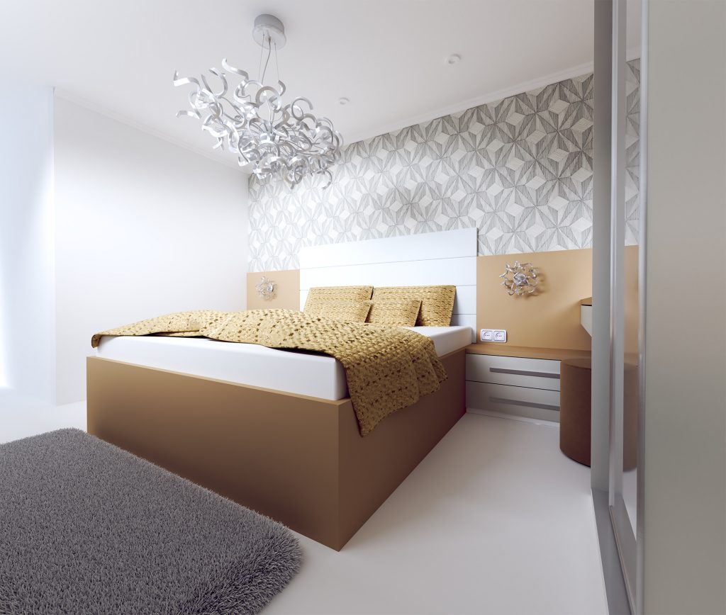 Návrh interiéru spálne s nádychom hotelovej atmosféry