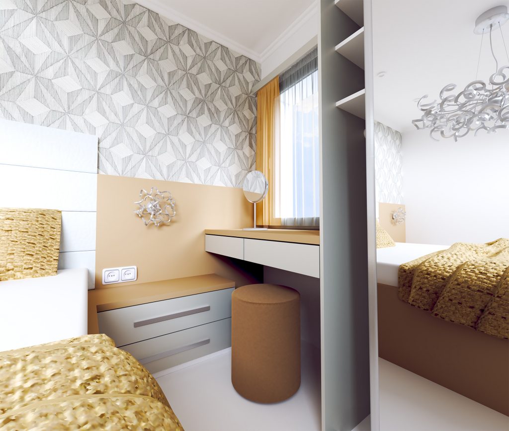 Návrh interiéru spálne s nádychom hotelovej atmosféry
